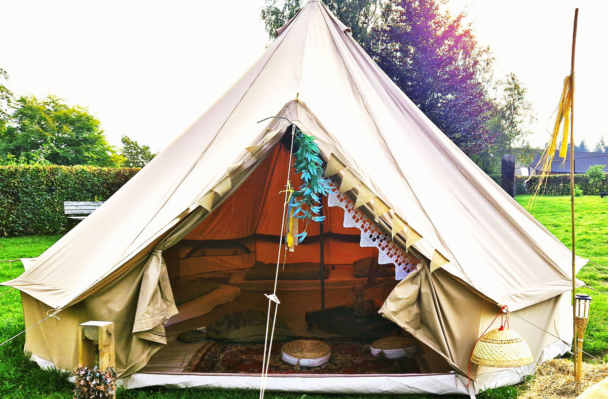 Glamping tent